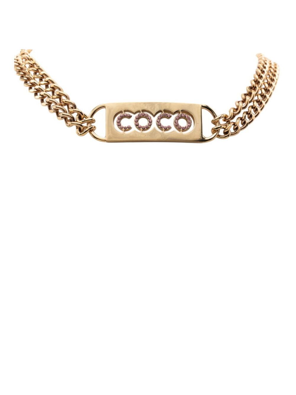 Chanel Cc Logo Chain Pendant Necklace #256770C14B